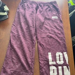 PINK sweat pants size Large